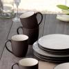 imageNoritake Colorwave Chocolate 16Piece Set  Coupe Service for 4 in BrownChocolate