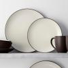 imageNoritake Colorwave Chocolate 16Piece Set  Coupe Service for 4 in BrownChocolate