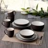 imageNoritake Colorwave Chocolate 16Piece Set  Coupe Service for 4 in BrownChocolate