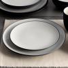 imageNoritake Colorwave Graphite 16Piece Set  Coupe Service for 4 in BlackGraphite