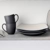 imageNoritake Colorwave Graphite 16Piece Set  Square Service for 4 in BlackGraphite
