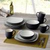 imageNoritake Colorwave Graphite 16Piece Set  Square Service for 4 in BlackGraphite