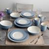 imageNoritake Colorwave Ice 16Piece Set  Rim Service for 4 in BlueIce