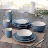 imageNoritake Colorwave Ice 16Piece Set  Rim Service for 4 in BlueIce