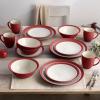imageNoritake Colorwave Raspberry 16Piece Set  Curve Service for 4 in RaspberryRed