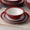 imageNoritake Colorwave Raspberry 16Piece Set  Curve Service for 4 in RaspberryRed