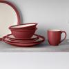 imageNoritake Colorwave Raspberry 16Piece Set  Curve Service for 4 in RaspberryRed