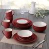 imageNoritake Colorwave Raspberry 16Piece Set  Rim Service for 4 in RaspberryRed