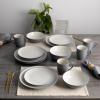 imageNoritake Colorwave Slate 16Piece Set  Coupe Service for 4 in GreySlate