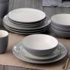 imageNoritake Colorwave Slate 16Piece Set  Coupe Service for 4 in GreySlate