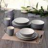 imageNoritake Colorwave Slate 16Piece Set  Coupe Service for 4 in GreySlate