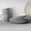 imageNoritake Colorwave Slate 16Piece Set  Coupe Service for 4 in GreySlate