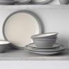 imageNoritake Colorwave Slate 16Piece Set  Curve Service for 4 in GreySlate