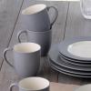 imageNoritake Colorwave Slate 16Piece Set  Rim Service for 4 in GreySlate