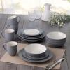 imageNoritake Colorwave Slate 16Piece Set  Rim Service for 4 in GreySlate