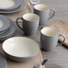 imageNoritake Colorwave Slate 16Piece Set  Rim Service for 4 in GreySlate
