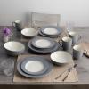 imageNoritake Colorwave Slate 16Piece Set  Rim Service for 4 in GreySlate