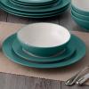 imageNoritake Colorwave Turquoise 16Piece Set  Rim Service for 4 in BlueGreenTurquoise