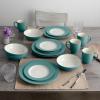 imageNoritake Colorwave Turquoise 16Piece Set  Rim Service for 4 in BlueGreenTurquoise