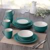 imageNoritake Colorwave Turquoise 16Piece Set  Rim Service for 4 in BlueGreenTurquoise