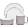 imageNoritake ColorTex Stone Taupe 4Piece Place Setting Service for 1