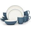 imageNoritake Colorwave Blue 16Piece Set  Coupe Service for 4 in Blue