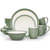 imageNoritake Colorwave Green 16Piece Set  Curve Service for 4 in Green
