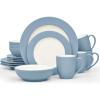 imageNoritake Colorwave Ice 16Piece Set  Rim Service for 4 in BlueIce