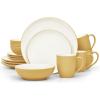 imageNoritake Colorwave Mustard 16Piece Set  Coupe Service for 4 in MustardYellow
