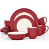 imageNoritake Colorwave Raspberry 16Piece Set  Rim Service for 4 in RaspberryRed
