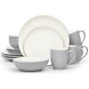 imageNoritake Colorwave Slate 16Piece Set  Coupe Service for 4 in GreySlate
