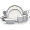 imageNoritake Colorwave Slate 16Piece Set  Curve Service for 4 in GreySlate