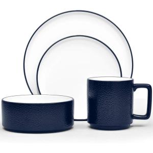 imageNoritake ColorTex Stone Navy 4Piece Place Setting Service for 1