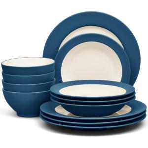 imageNoritake Colorwave Blue 24Piece Dinnerware Set Service for 4Blue
