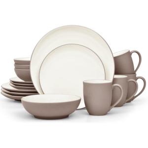 imageNoritake Colorwave Clay 16Piece Set  Coupe Service for 4 in Clay