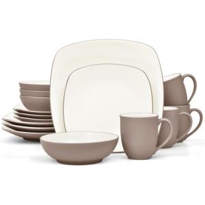 imageNoritake Colorwave Clay 16Piece Set  Square Service for 4 in Clay