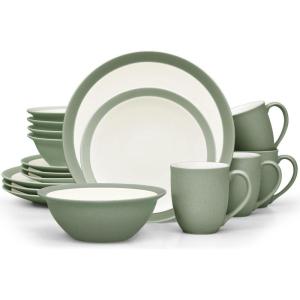 imageNoritake Colorwave Green 16Piece Set  Curve Service for 4 in Green
