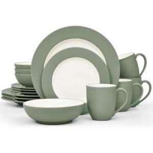 imageNoritake Colorwave Green 16Piece Set  Rim Service for 4 in Green