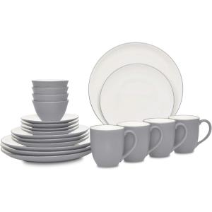 imageNoritake Colorwave Slate 24Piece Dinnerware Set Service for 4Slate