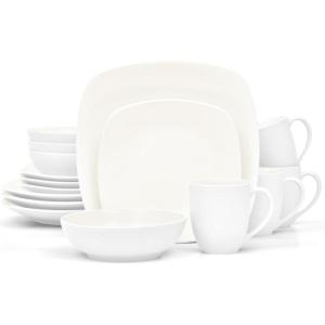imageNoritake Colorwave White 16Piece Set  Square Service for 4 in White