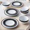 imageNoritake Black Rill 12Piece Dinnerware Set Service for 4