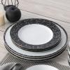 imageNoritake Black Rill 12Piece Dinnerware Set Service for 4
