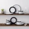 imageNoritake Black Rill 12Piece Dinnerware Set Service for 4