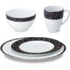 imageNoritake Black Rill 4Piece Place Setting Service for 1