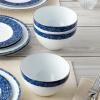 imageNoritake Blue Rill 12Piece Dinnerware Set Service for 4