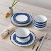 imageNoritake Blue Rill 12Piece Dinnerware Set Service for 4