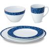 imageNoritake Blue Rill 4Piece Place Setting Service for 1