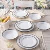 imageNoritake Charlotta Platinum 12Piece Dinnerware Set Service for 4