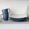 imageNoritake Colorwave Blue 16Piece Set  Square Service for 4 in Blue