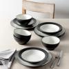 imageNoritake Colorwave Graphite 12Piece Coupe Dinnerware Set Service for 4Graphite